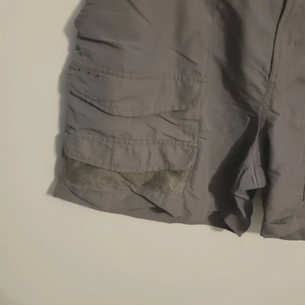 Columbia | Men's Gray Khaki Hiking or Fishing Shorts (Waist Size 36) - Picture 5 of 11